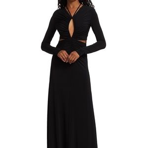 Halston Black Vera Dress